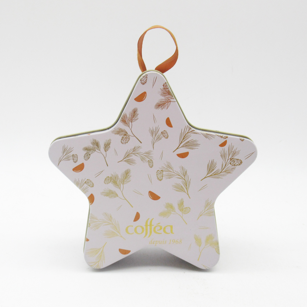 star shaped tin box
